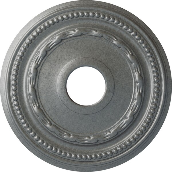 Ekena Millwork Federal Ceiling Medallion (Fits Canopies up to 8 1/2"), 15 3/8"OD x 3 5/8"ID x 1"P, Platinum CM15FEPLS - main